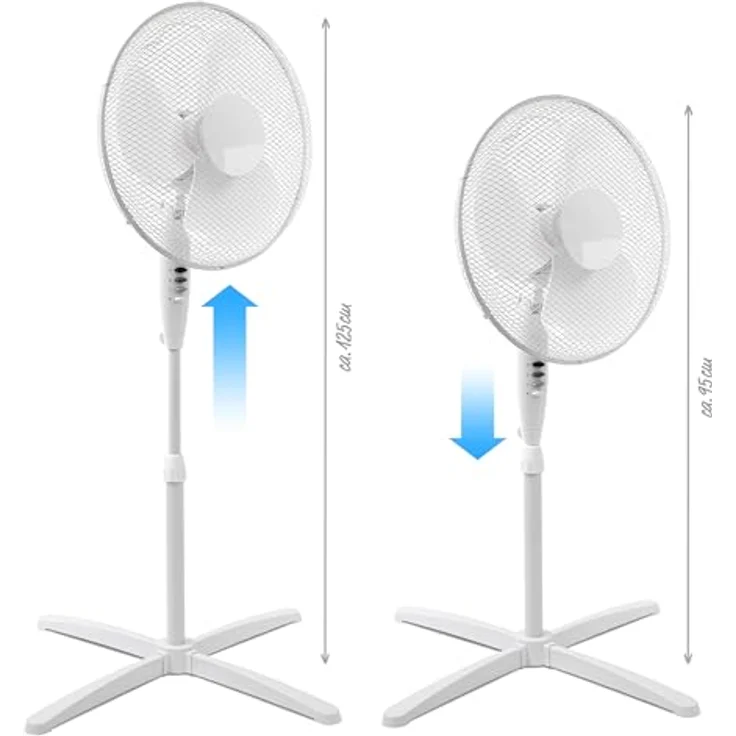 Standventilator - 3 Stufen - höhenverstellbar - drehbar - Ø 40cm – Bild 6