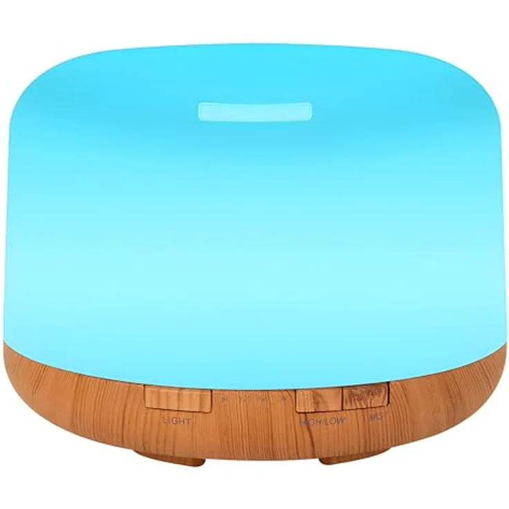 Retoo Aroma Diffuser, Ultraschall Aromatherapie Luftbefeuchter 300ml, Öle Diffusor mit 12 Lichtfarben LED - Duftlampe für Zuhause, Büro, Schlafzimmer, Yoga Spa – Bild 1