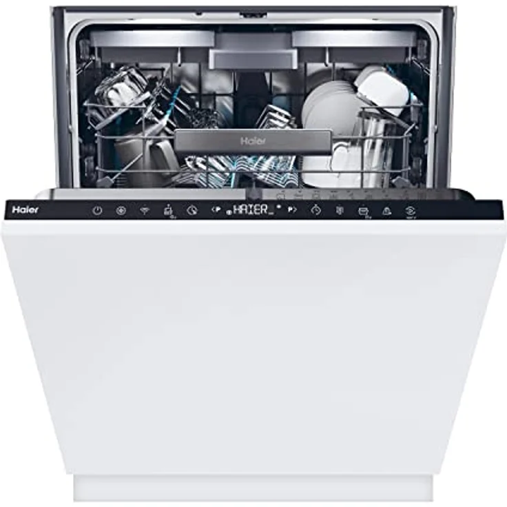 Haier Einbau-Geschirrspüler XI 6B0S3FSB, 16 Gedecke, Weiß, mit WLAN, leise 40 dB, Energieeffizienz B – Bild 1