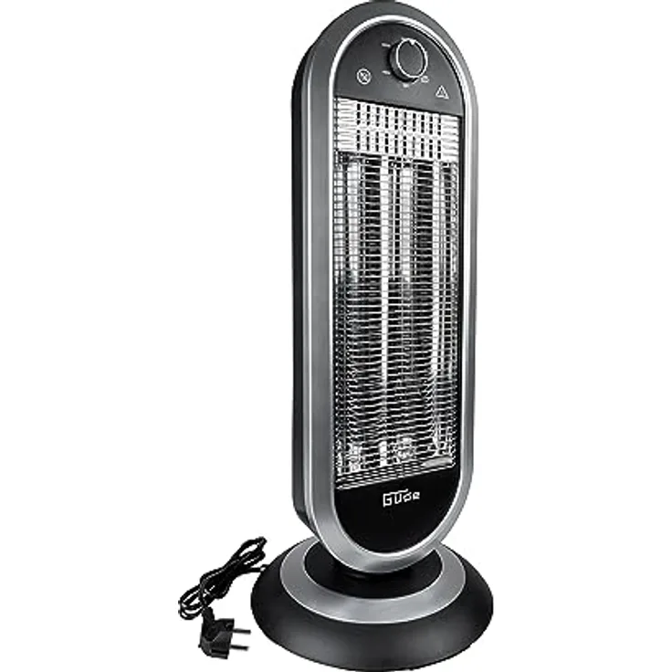 Güde Infrarot Heizstrahler GIH 900 (900 W Heizleistung, 2 Heizstufen (450/900 W) mit oder ohne Oszillation, 20 m³ max. Raumheizvermögen, Carbon-Heizelemente, großer Standfuß & Kippschutz, Tragegriff) - Preisvergleich