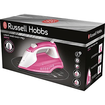 Russell Hobbs Bügeleisen & Dampfglätter Set – 2600W, 70g/min Dampf, Klappbar, Selbstreinigend
