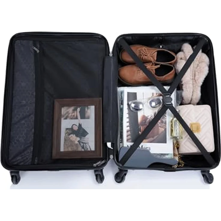 Travelhouse Bali Stabiler Koffer-Set 3tlg. Trolley Koffer Rot mit TSA Kombinationsschloss – Bild 3