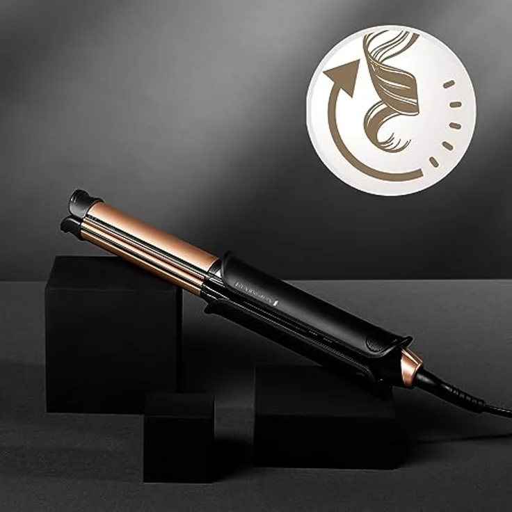 Remington Glätteisen S6077 ONE Straight & Curl Styler, 2in1 Styler mit keramikbeschichteten Stylingplatten, Glätt-/Lockenmodus in Schwarz – Bild 3