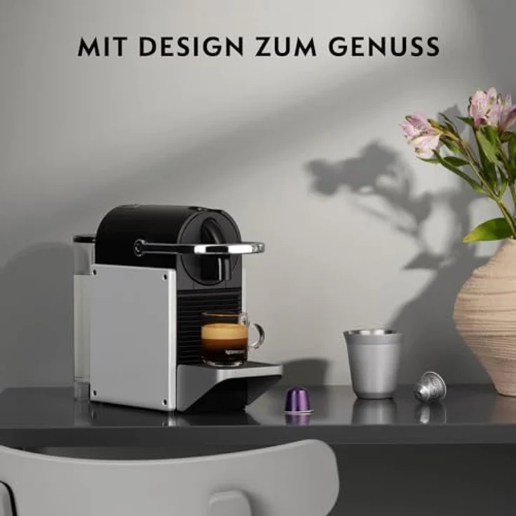 De'Longhi Kapselmaschine EN127.BL PIXIE, Nespresso Kapselsystem in schickem Industriedesign – Bild 3