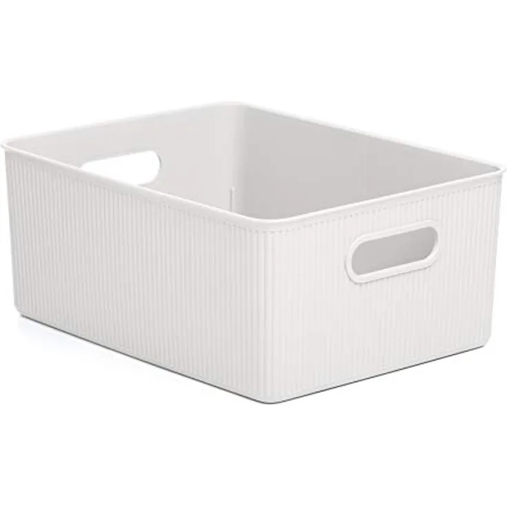 Tatay 7010301 Aufbewahrungsbox Baobab, 15L Kapazität, Polypropylen, BPA frei, Pergamon Weiß. Maßnahmen 29,4 x 38,5 x 16 cm