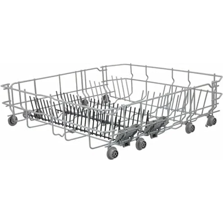 LUTH Premium Profi Parts Geschirrkorb Unterkorb für Geschirrspüler, silbergrau, 520 x 528 x 140 mm, 2 klappbare Stachelreihen, kompatibel mit Bosch, Siemens, Neff, Constructa, Balay – Bild 2
