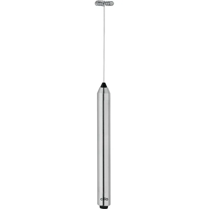 Cilio Milchaufschäumer CREMOSO DELUXE 103106, handlicher Milchschäumer inkl. Batterien und Rezepten, weiß