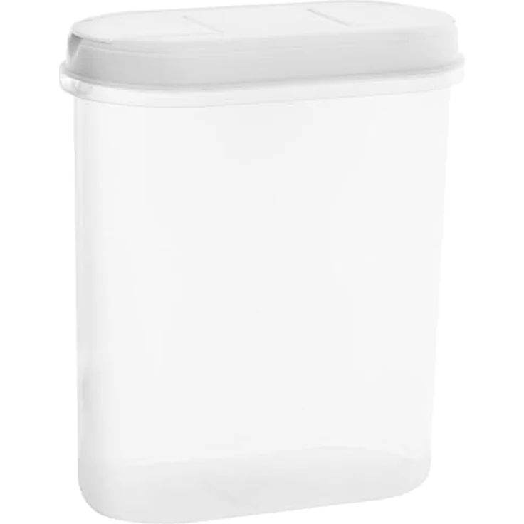 Plast Team Schüttdose Vorratsdose 2,4L, Polypropylen mit Zweiwege-Ausgießsystem, schlankes Design für einfache Handhabung – Bild 2