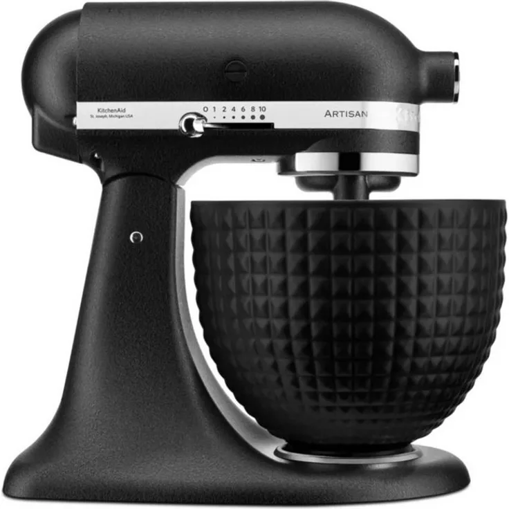 KitchenAid Artisan KSM156, Küchenmaschine 4,7 Liter Gusseisen Schwarz, Monochrome Collection