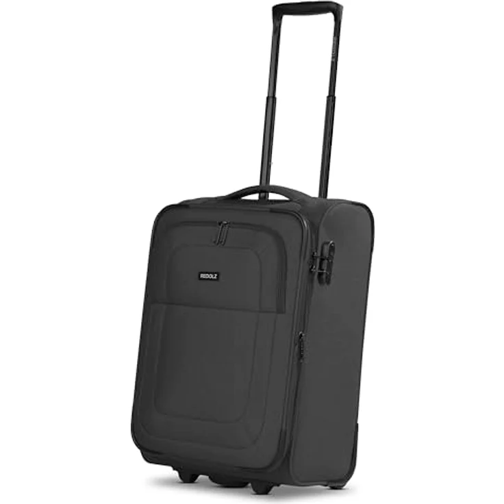 REDOLZ CABIN Weichschalen Kabinen-Koffer | Handgepäck Trolley mit Zahlen-Schloss, erweiterbar, leicht - Essentials 12 - Preisvergleich – Bild 1