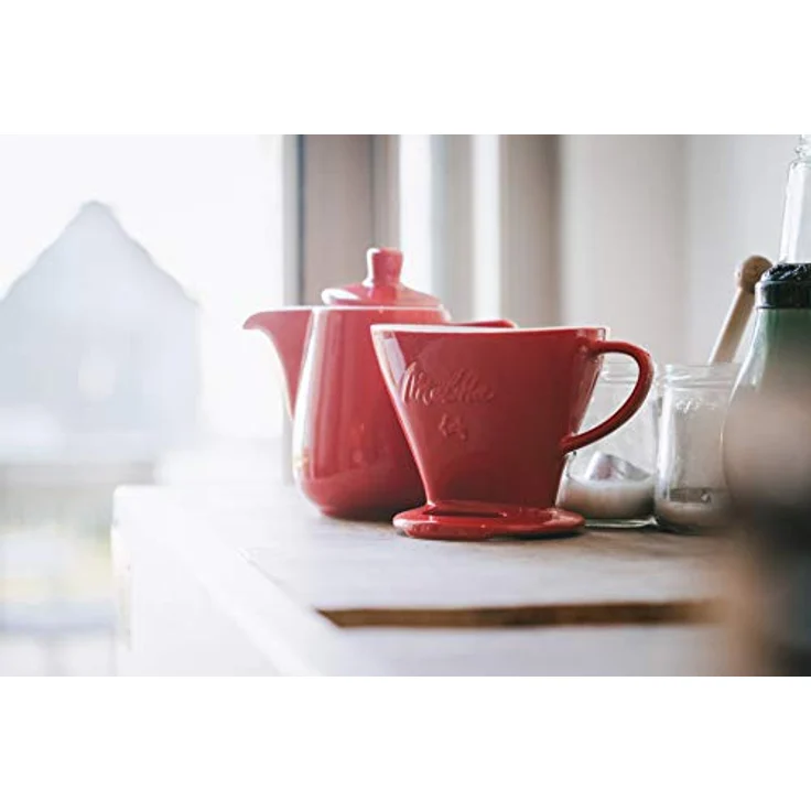 Melitta 218974 Filter Porzellan-Kaffeefilter Größe 102 Rot – Bild 4