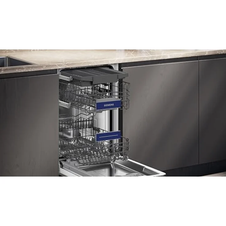 Siemens SR43ES25ME Unterbau-Geschirrspüler, 45 cm, 10 Gedecke, 6 Programme, Hygienefunktion, Besteckschublade, energieeffizient Klasse B – Bild 5