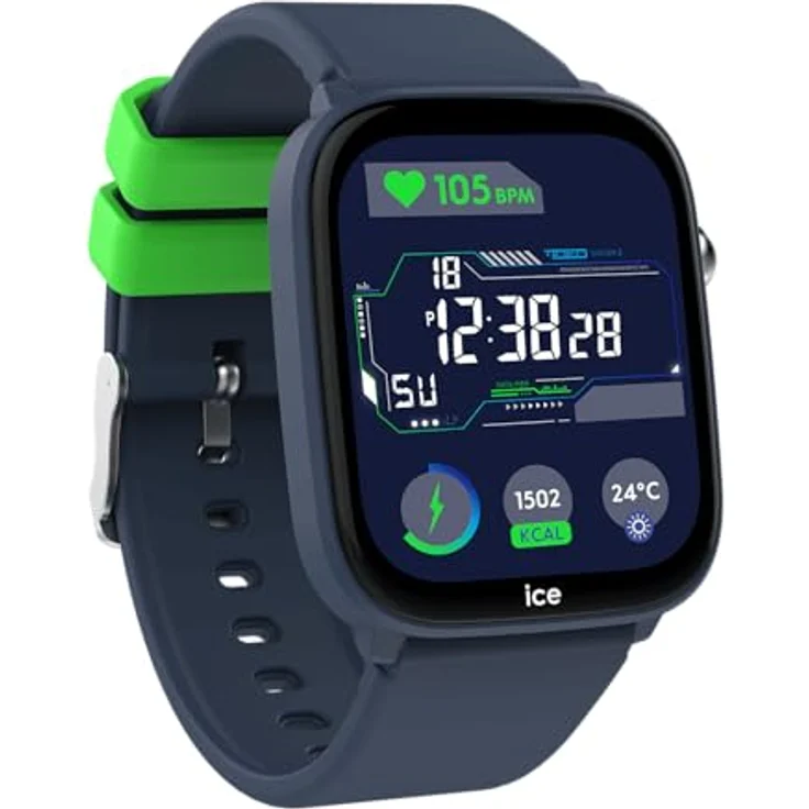 ICE-WATCH Ice smart junior 3.0 FM Blue, Geolokalisierbare Uhr für Jungen mit Silikonarmband, IP68 wasserdicht, 1.75 Zoll – Bild 3