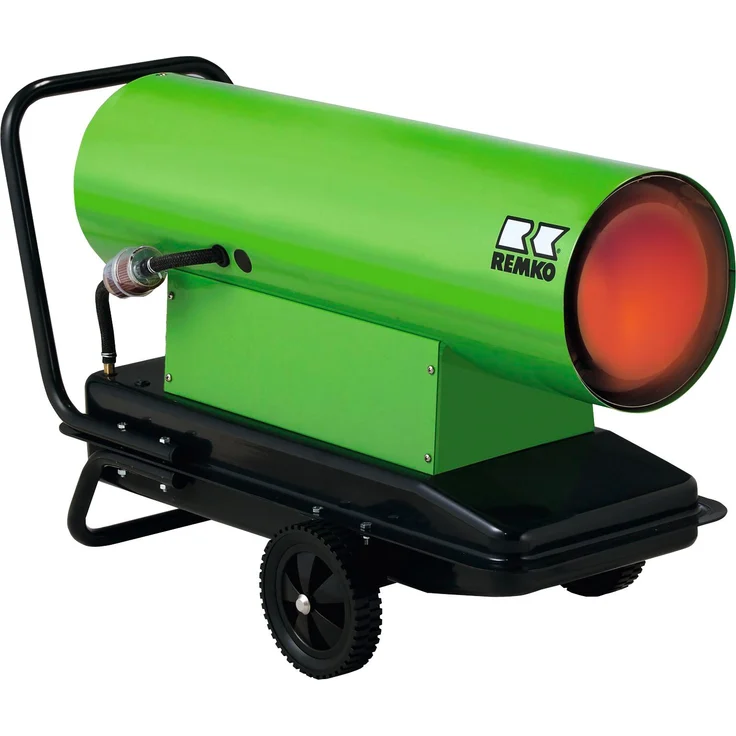 REMKO Heizkanone DZH 50-2, 46 kW Heizöl/Diesel, Edelstahl-Brennkammer, integrierter Tank, vollautomatische Steuerung