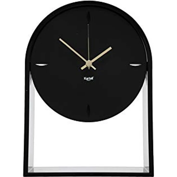 Kartell Air du Temps Tischuhr, Plastik, Schwarz, 21.5 x 8 x 30 cm – Bild 1