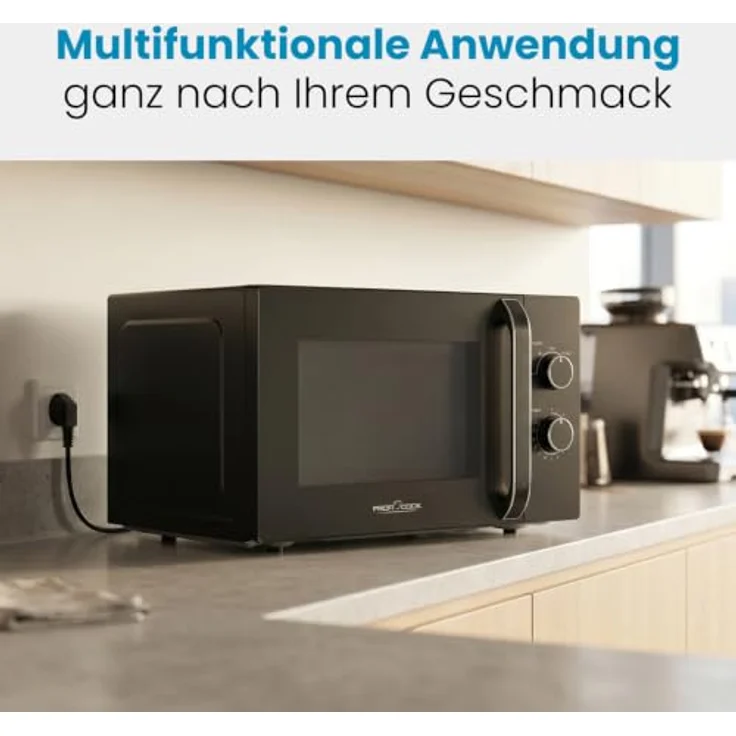 ProfiCook® Mikrowelle PC MW 1354, 30 L XXL-Garraum, 950W Leistung, großer 31,5 cm Drehteller, 5 Leistungsstufen – Bild 7