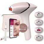 Philips IPL-Haarentferner Lumea Series 9900 BRP959/00, 450.000 Lichtimpulse, 4 Aufsätze für Achseln, Bikinizone, Körper und Gesicht, 2 SkinAI Funktionen