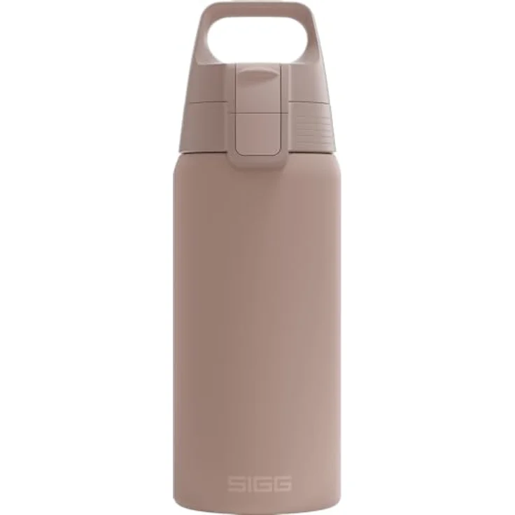 SIGG Shield Therm One Dusk, Isolierte Trinkflasche 0,5L, kohlensäurehaltig, auslaufsicher, spülmaschinenfest, BPA-frei, 90% recycelter Edelstahl, warmes Grau – Bild 1