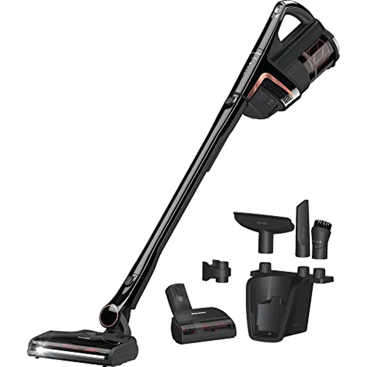 Miele Triflex HX2 Cat & Dog Handstaubsauger SOML0, 60 min Akkubetrieb, Akkuwechsel-Option, Vortex-Technologie, 192 Watt,  schwarz – Bild 4
