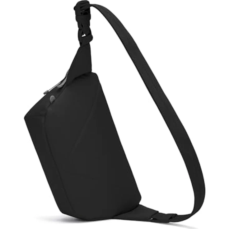 "Pacsafe Umhängetasche Go, RFID-Blocker, Schlitz- und Schnittschutz, Jet Black" – Bild 4