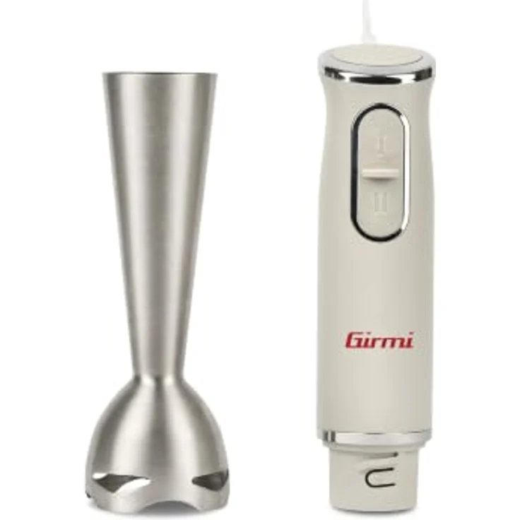 Girmi MX41 Stabmixer, 800 W mit Edelstahl-Mixfuß 19 cm und Messbecher, 2 Geschwindigkeitsstufen – Bild 3