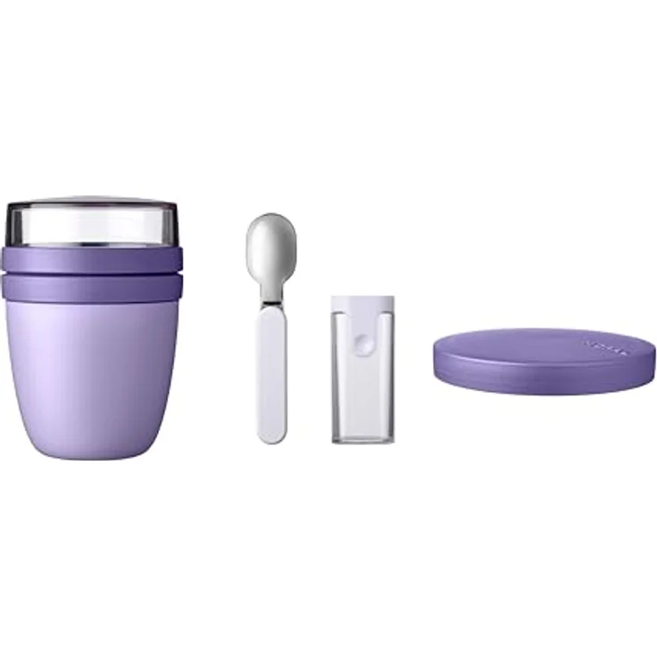 Mepal Lunchpot Switch Set - 2 Behälter, auslaufsicher, mikrowellengeeignet, Vivid Lilac – Bild 1