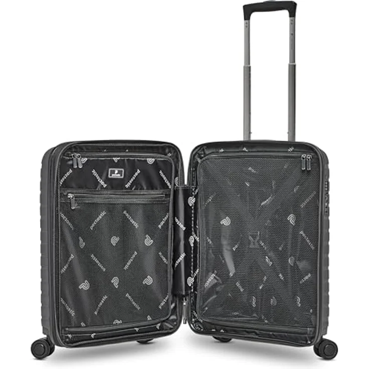 Pactastic Hartschalen Kabinen-Koffer | Kleiner Cabin-Trolley 40 x 20 x 55 cm von 40 auf 48 Liter erweiterbar | aus hochwertigem Polypropylen | 4 Doppelrollen & TSA-Schloss (Collection 04) – Bild 5