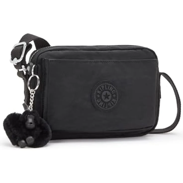 KIPLING Umhängetasche Basic Abanu Crossbody S, kleine Tasche mit vielen Fächern, Schwarz – Bild 1
