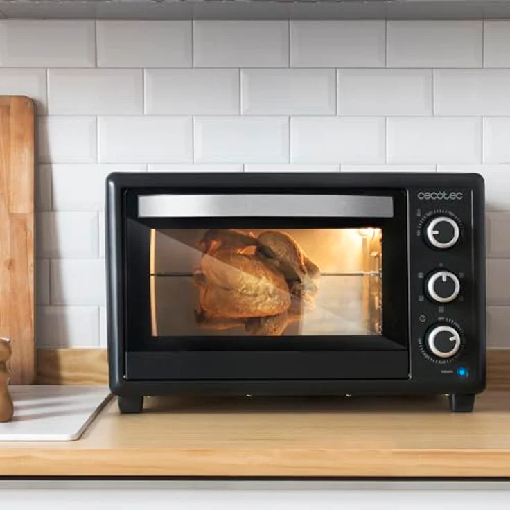 Cecotec Bake&Toast 3090 Black Gyro, 30 L Kleinbackofen mit 1500 W, schwarzer Grill und Heißluftfunktion – Bild 3