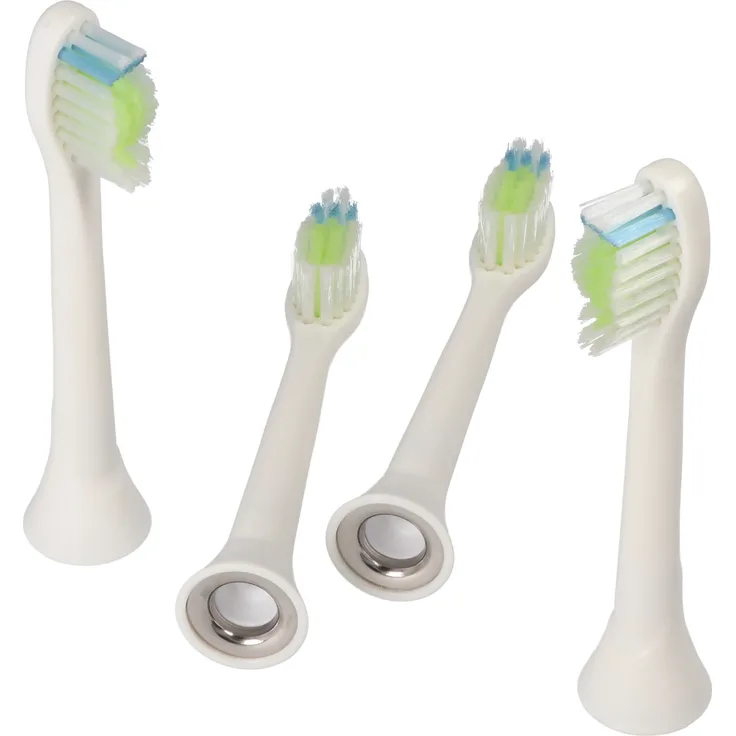 AccuCell 4 Stück Smart Cleaning Brush 3 Ersatz-Zahnbürstenkopf, kompatibel mit Philips HX3 HX6 HX8 HX9 Serie, hohe Reinigungsleistung
