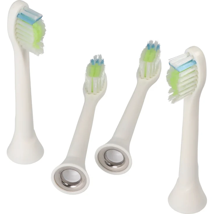 AccuCell 4 Stück Smart Cleaning Brush 3 Ersatz-Zahnbürstenkopf, kompatibel mit Philips HX3 HX6 HX8 HX9 Serie, hohe Reinigungsleistung