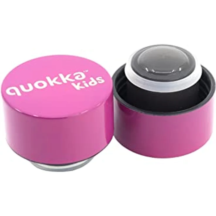 Quokka KIDS SOLID ZEBRAS, Thermoflasche mit Edelstahl-Aufhänger, doppelwandige Vakuumisolierung, 330 ml – Bild 3