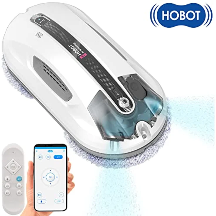 Sichler Exclusive Scheibenwascher Roboter: HOBOT-R3 Profi-Fensterputz-Roboter mit Dual-Sprüh-Funktion, App (Kabellose Fensterputzroboter, Automatische Fensterreiniger, Sprühflasche) – Bild 2