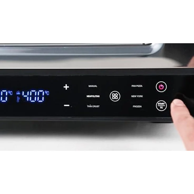KeMar Kitchenware KPO-220 Elektrischer Pizzaofen mit Pizzaschaufel, Touch Display, bis 450°C – Bild 2