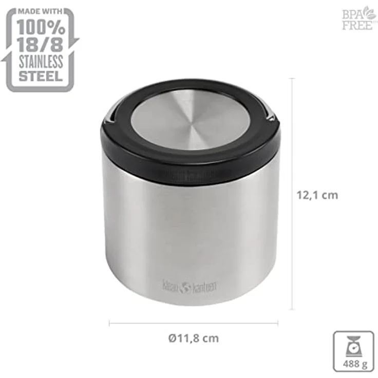 Klean Kanteen TK Canister, Lunchbox, Grau – Bild 2