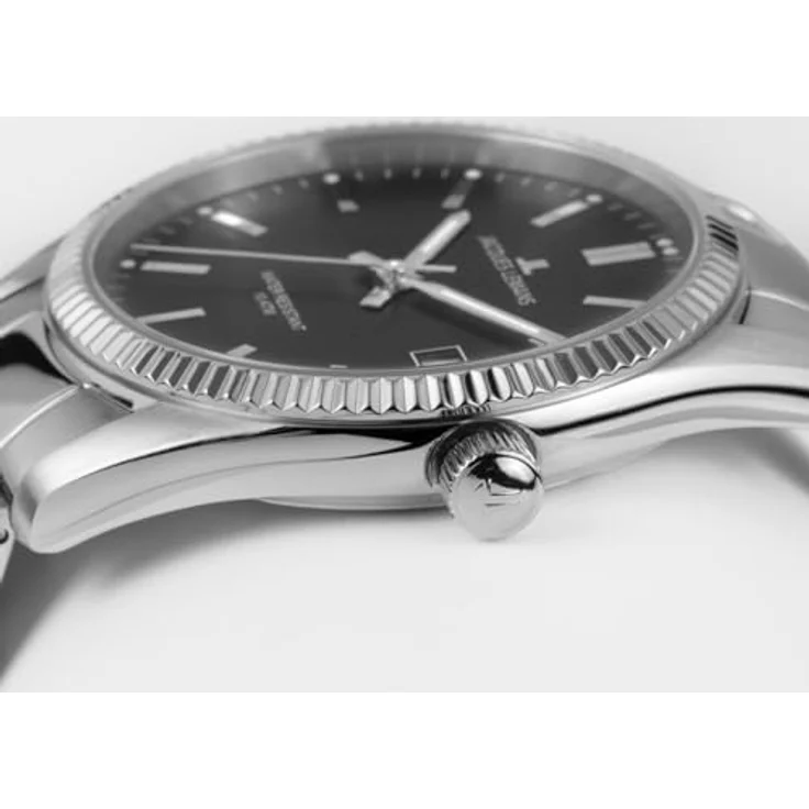 JACQUES LEMANS Herrenuhr Derby Edelstahl/Schwarz 50-3A – Bild 4