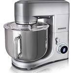 HEINRICHS Küchenmaschine Knetmaschine Edelstahl Schüssel 1800W leistungsstark patentierte Knethaken,8-Stufen LCD-Anzeige multifunktionale Teigknetmaschine, Heinrich´s (11 Liter)