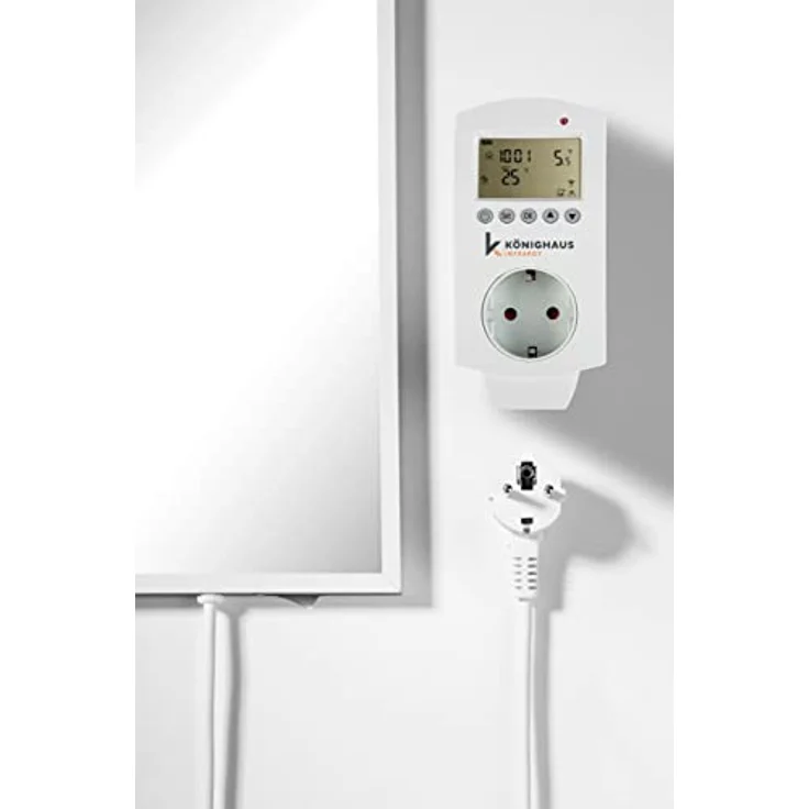 Könighaus Infrarotheizung Hybrid Spiegel W600 weiß, Infrarotheizung – Bild 2