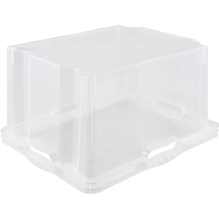 keeeper Aufbewahrungsbox mit integrierten Griffen, Größe: XL, 43 x 35 x 23 cm, 24 l, Franz, Transparent – Bild 4