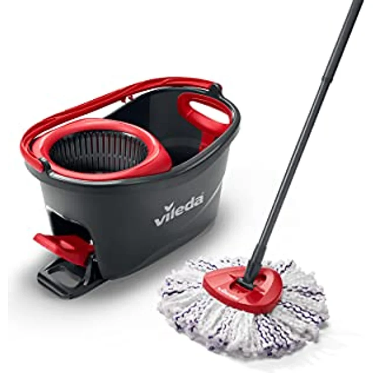 Vileda Turbo 3in1 Komplettset Stiel-Länge 85-130 cm Wischmop mit Teleskopstiel und 360°-Gelenk – Bild 2