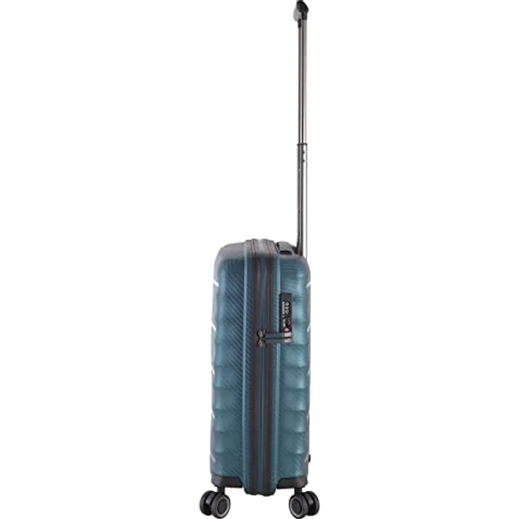 Von Cronshagen Reisetrolley Balto | Stabiler Hartschalen Koffer mit 4 leichtlaufenden Doppelrollen und 3-stelligem TSA-Zahlenschloss (Grün, S - Handgepäck 55cm) – Bild 3