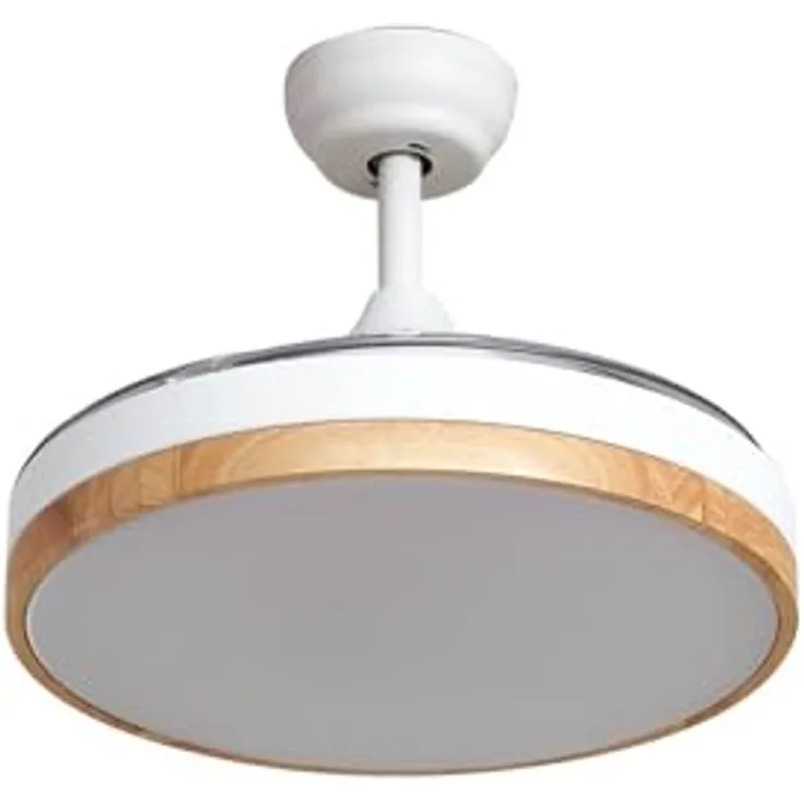 Lindby LED-Deckenventilator Oras, weiß, DC-Motor, leise, einstellbare Lichtfarbe, Ø 107 cm, Fernbedienung