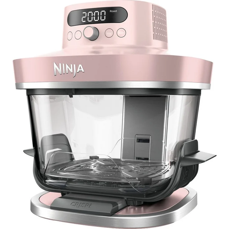 NINJA CRISPi PRO Heißluftfritteuse, 2050 W, 7 Kochfunktionen, 5,7 L & 2,3 L PFAS-freie Glasbehälter, spülmaschinenfest