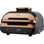 Ninja Foodi MAX Grill & Heißluftfritteuse, Airfryer, 3.8L, mit digitalem Sensor, spülmaschinenfeste Teile, 6-in1, Amazon Exklusiv, Kupfer/Schwarz, AG551EUCP