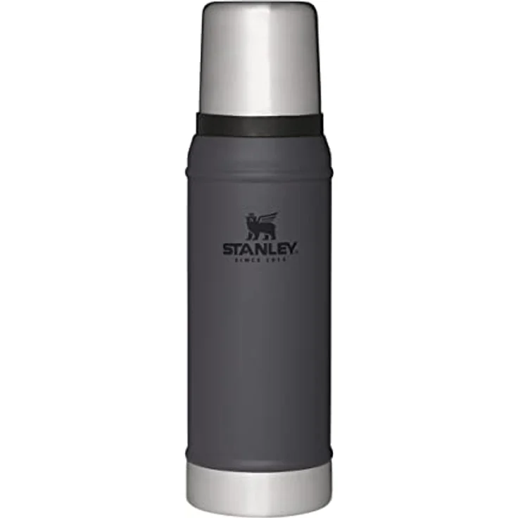 Stanley Classic Legendary Thermosflasche 750 ml Charcoal - Edelstahl Thermoskanne - BPA-frei - Thermos Hält 20 Stunden Heiß oder Kalt - Deckel Fungiert Auch als Trinkbecher - Spülmaschinenfest – Bild 1