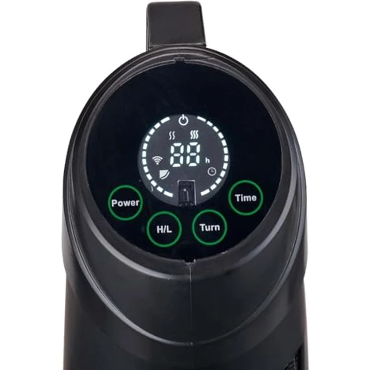 Nedis SmartLife Terrassenheizer Wi-Fi 1200 W 2 Wärmeeinstellungen Oszillation Stolperschutz IP24 Schwarz – Bild 7