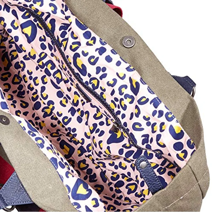 Fritzi aus Preußen Izzy Canvas Shopper Tasche, 45 cm, 100% Baumwolle, oliv – Bild 5