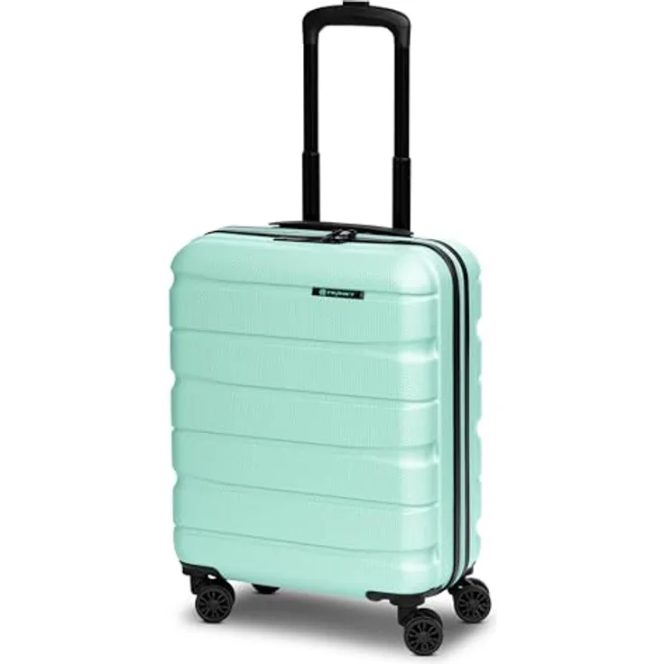 Franky Munich 4.0 Handgepäck Koffer | Hartschalen Trolley mit 4 Rollen, TSA-Zahlenschloss, Arretierbarer Griff, Kreuzpackgurt und Wäschefach | 40 cm x 20 cm x 53 cm - 2.6kg