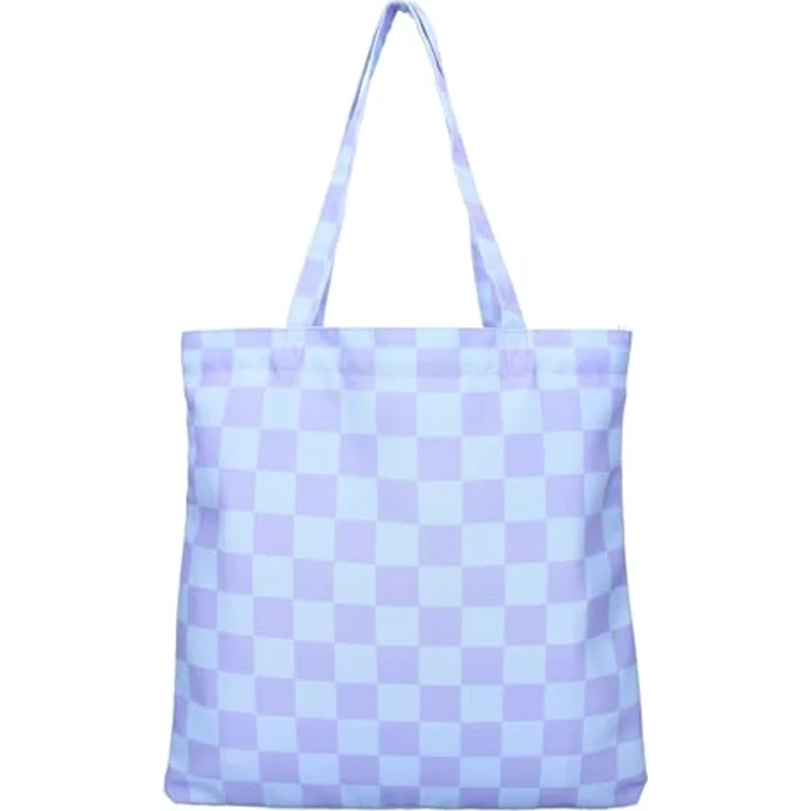 Disney Mickey Mouse Shopper - stylische Einkaufstasche für Disney-Fans, lila und blau quadratischer Aufdruck – Bild 4