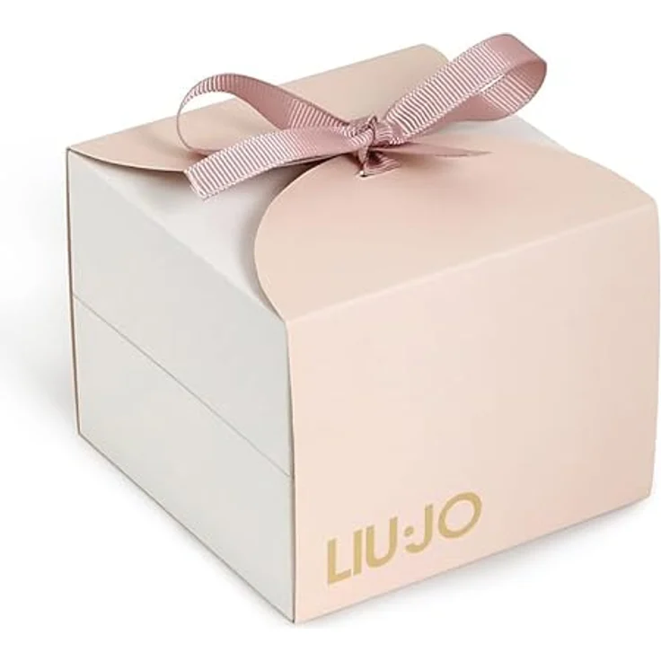 Liu Jo Tiny Analog Quarz Armbanduhr LJW-TLJ1223, 30 mm Gehäuse, Edelstahl Silber/Roségold mit kristallbesetztem Ziffernblatt – Bild 2